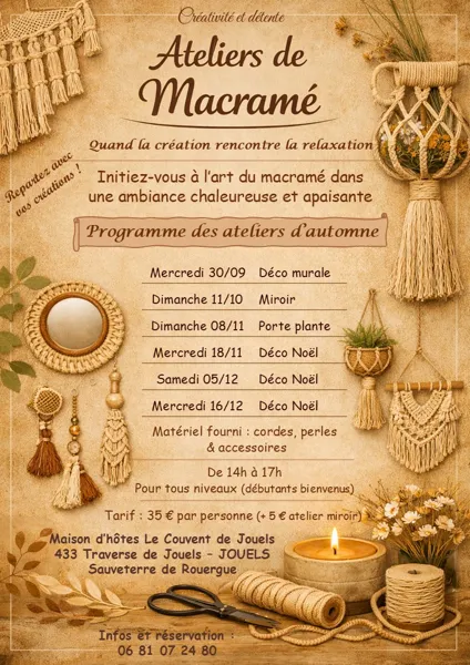 Atelier Macramé - Déco murale