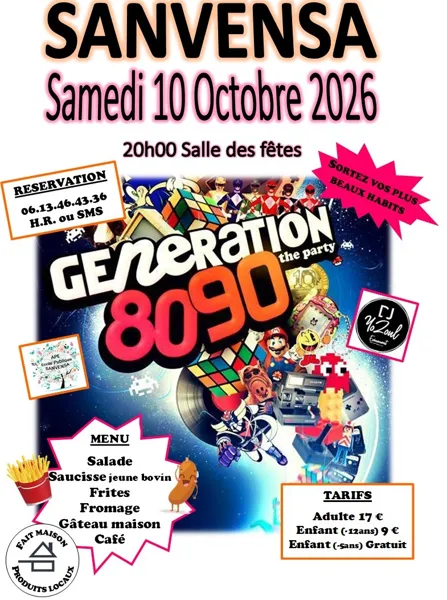 Soirée années 80-90