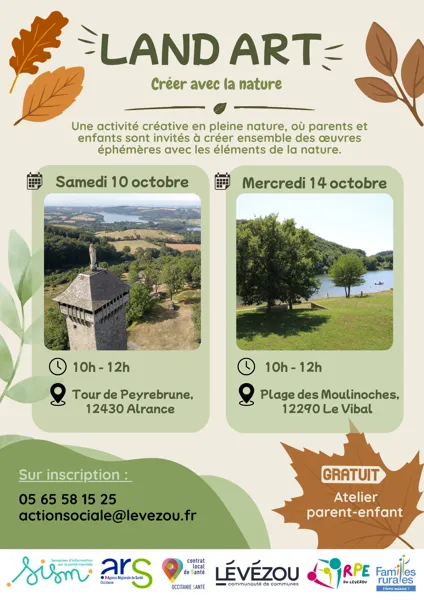 Land Art, créer avec la nature - Atelier parent-enfant