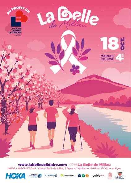 La Belle de Millau (marche, course au profit de la ligue contre la cancer)
