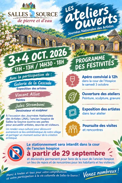 Les ateliers ouverts - Journées Nationales des Artistes