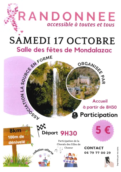 Randonnée Mondalazac - Octobre Rose