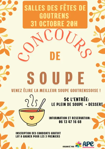 Concours de soupe de l'APE