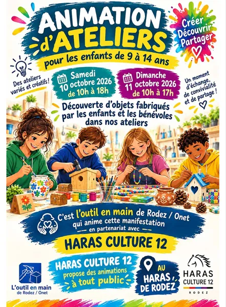 Animations avec L’Outils En Main et Haras Culture 12