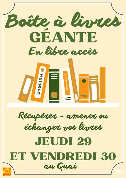 Boîte à livres Géante