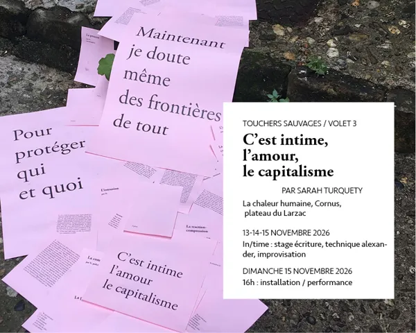 INSTALLATION PERFORMANCE : C’est intime, l’amour, le capitalisme