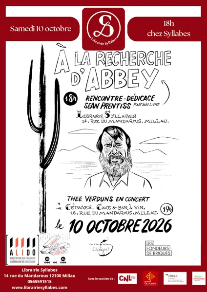 Rencontre littéraire avec l'auteur Sean Prentiss et concert de Thee Verduns - Librairie Syllabes