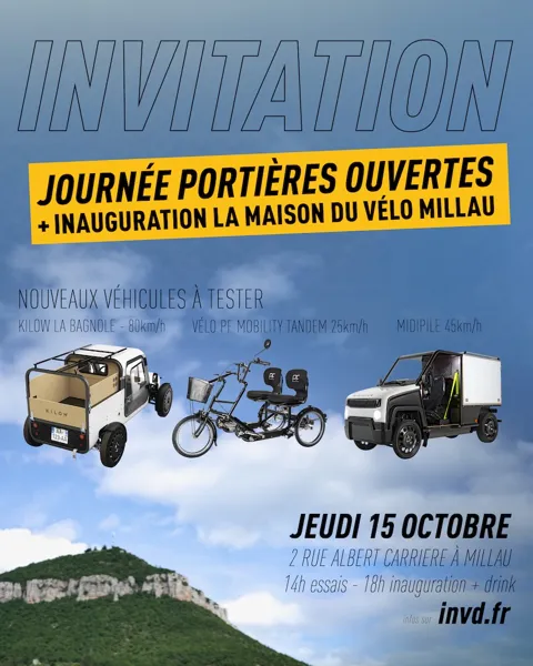 Journée portières ouvertes - Inauguration de la Maison du vélo de Millau