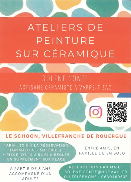 Atelier de peinture sur céramique
