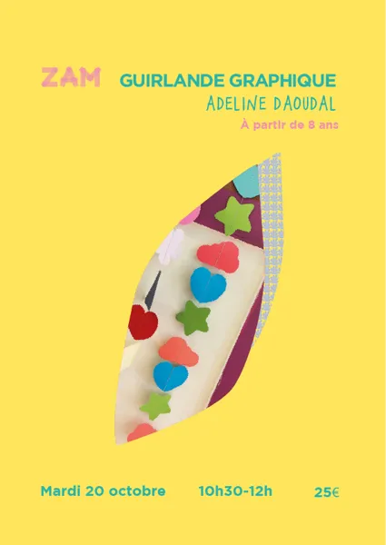 Atelier GUIRLANDE GRAPHIQUE EN PAPIER