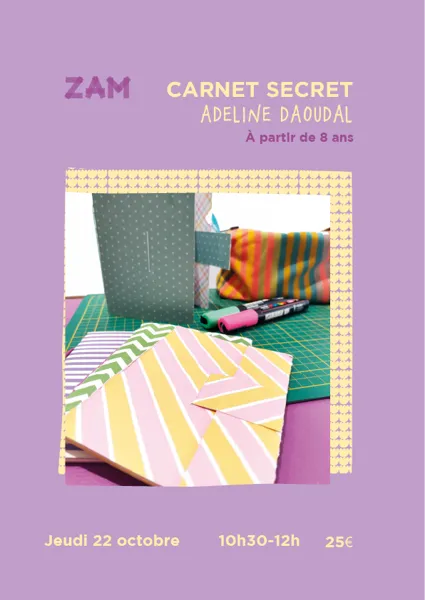 ATELIER FABRIQUE TON CARNET SECRET