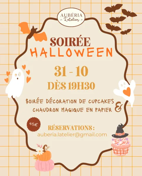 Soirée Halloween créative – Cupcakes & Chaudron magique