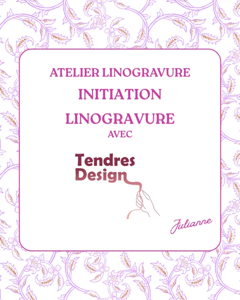Atelier Initiation linogravure - Aubéria l'Atelier