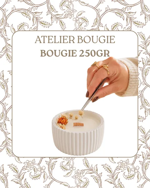 Atelier Bougie Florale - Aubéria l'Atelier