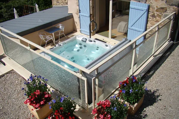 Vue sur le SPA à l arrivée