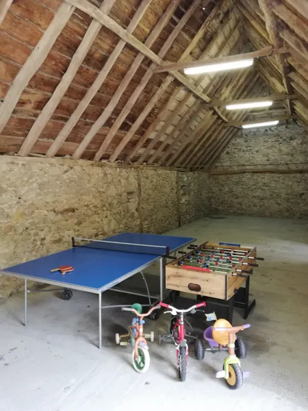 Intérieur du garage du gîte