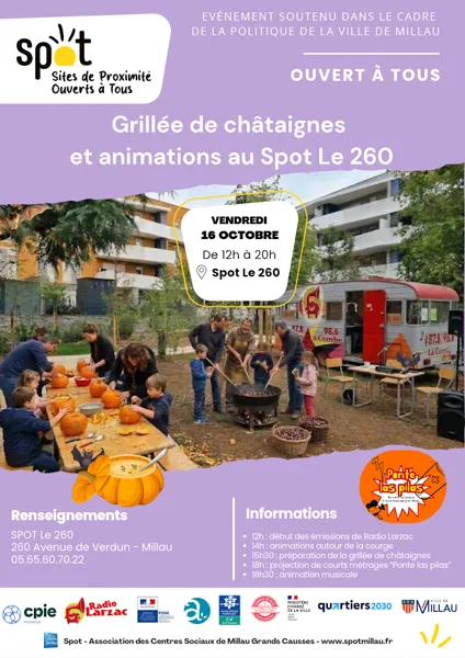 Grillées de châtaignes au SPOT