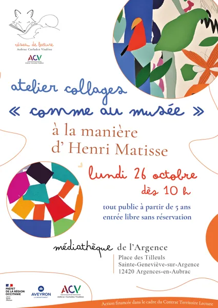Atelier collage façon Henri Matisse