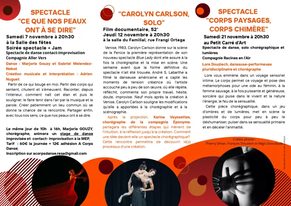 Spectacle "Corps Paysages, Corps Chimère"