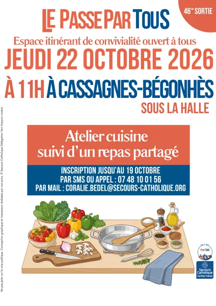 Atelier cuisine suivi d'un repas partagé