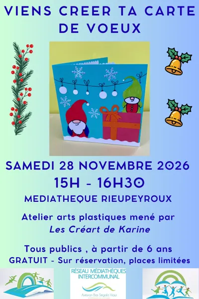 Cartes de Voeux : atelier papiers découpés
