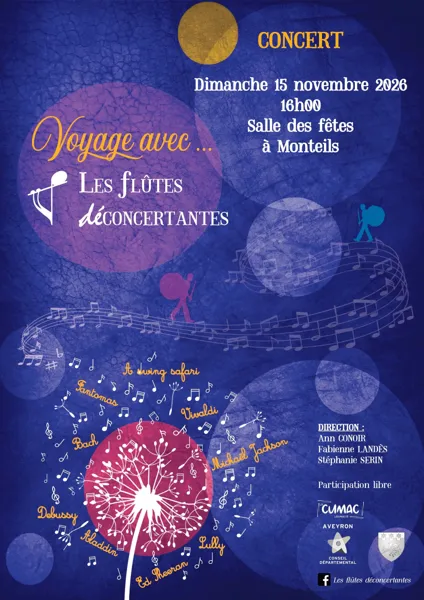 Concert : Voyage avec les flûtes déconcertantes