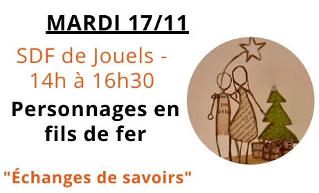 Atelier personnages en fil de fer