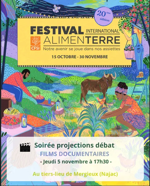 Projection documentaire : festival ALIMENTERRE à Mergieux