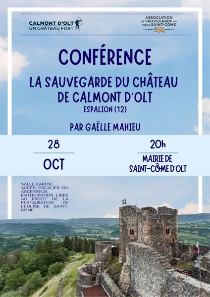 Conférence - "La sauvegarde du château de Calmont d'Olt"