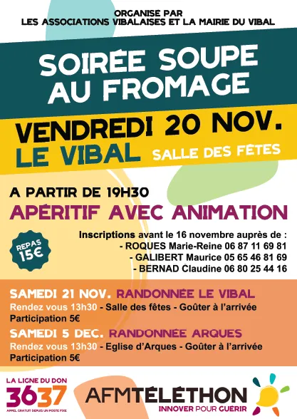 Randonnée pour le Téléthon au Vibal