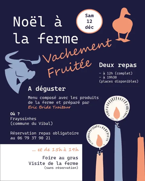 Noël à la ferme Vachement fruitée