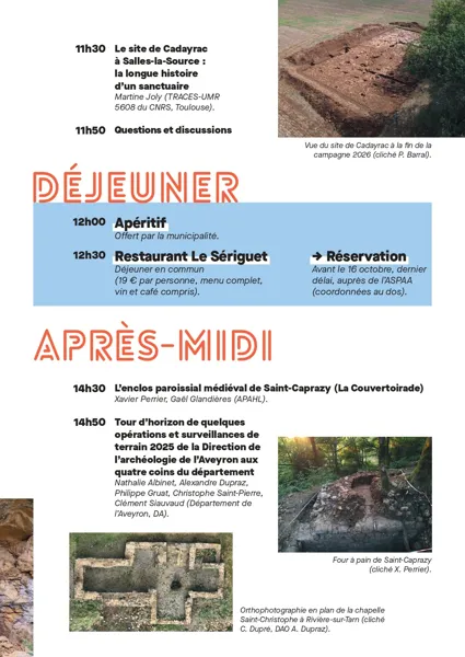 37e journée d'archéologie aveyronnaise