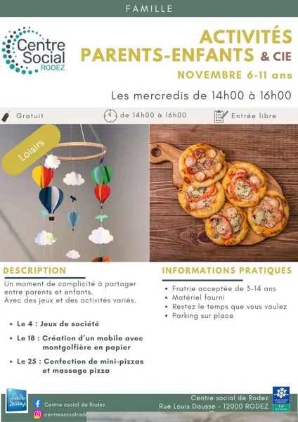 Activités parents& enfants (6-11ans)