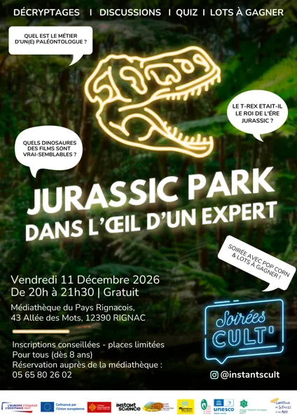 Soirée Cult’ : Jurassic Park dans l’œil d’un expert !