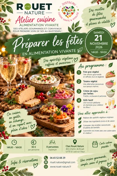 Atelier cuisine : Préparer les fêtes