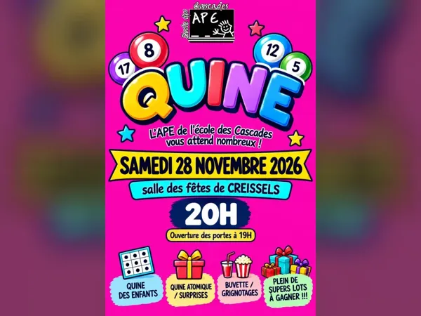 Quine APE les Cascades
