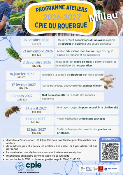 Atelier CPIE Millau 2026- 2027