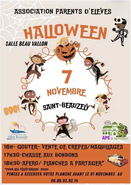 Fête d'Halloween à St-Beauzély
