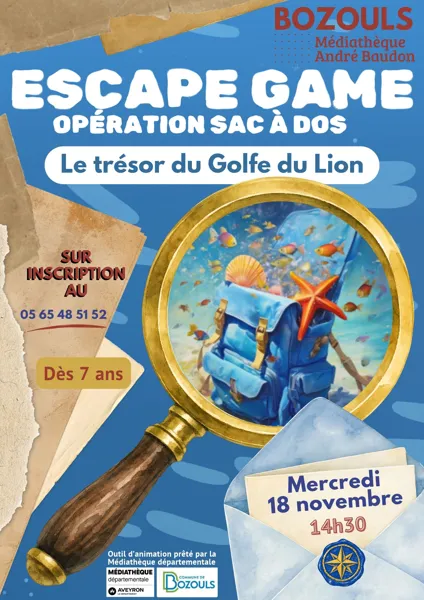 Escape game - "Le trésor du golfe du lion"
