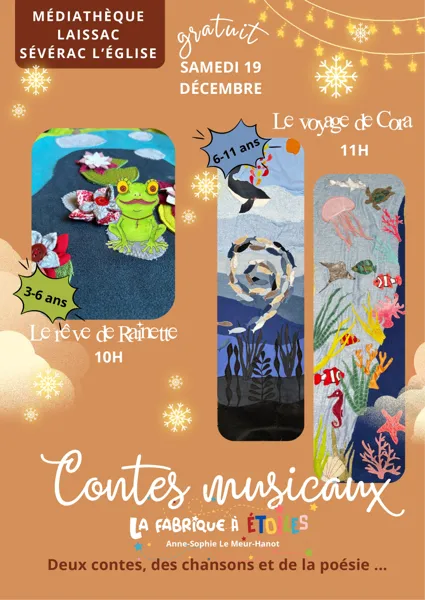 Contes musicaux pour Noël à la Médiathèque de Laissac