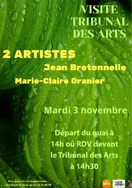 Visite d'expositions au Tribunal des Arts