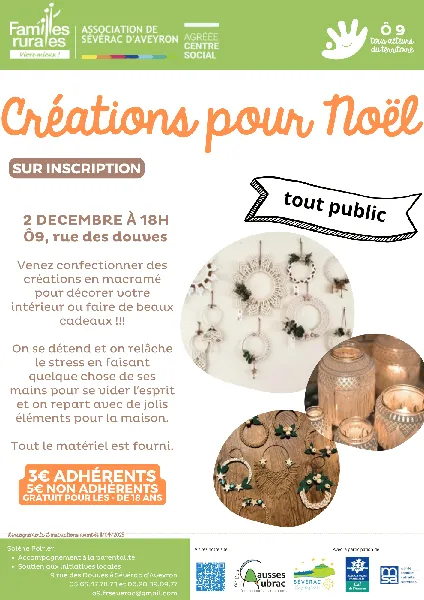 Atelier créations pour Noël